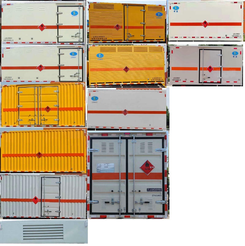 易燃气体厢式运输车图片