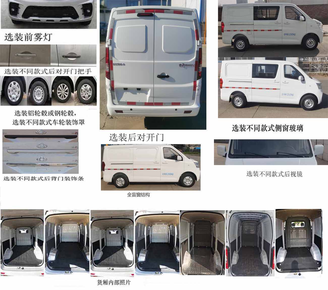 长安牌SC5031XXYABABEV纯电动厢式运输车公告图片