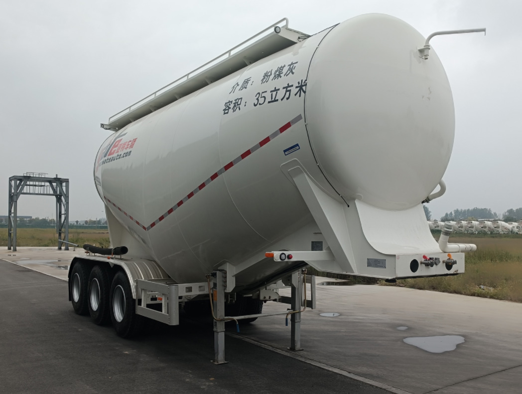 亚特重工牌8.5米34.5吨3轴中密度粉粒物料运输半挂车(HNV9400GFL35)