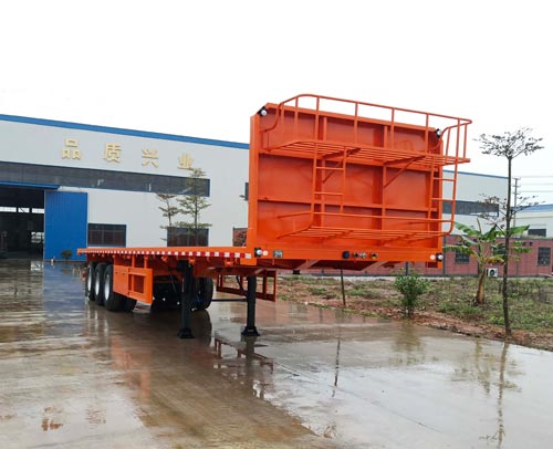 鑫万荣牌13米34吨3轴平板运输半挂车(CWR9400TPB)