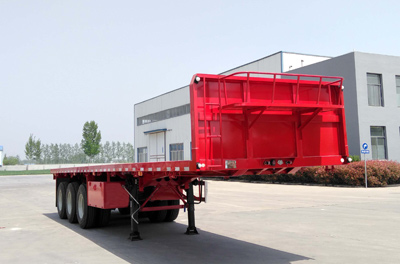 鑫万荣牌11.5米34.5吨3轴平板运输半挂车(CWR9401TPB)