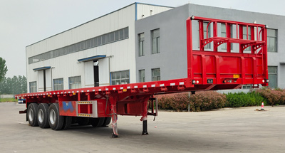 跃海路威牌13米34.2吨3轴平板运输半挂车(LYH9401TPB)