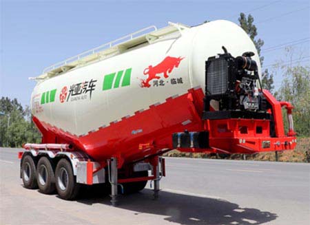 光亚通达牌8.9米34吨3轴中密度粉粒物料运输半挂车(JGY9405GFL)