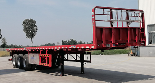 骏恒通达牌13米34.2吨3轴平板运输半挂车(XJC9400TPB)