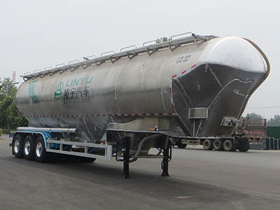凌宇牌13.6米33.2吨3轴低密度粉粒物料运输半挂车(CLY9409GFLC)