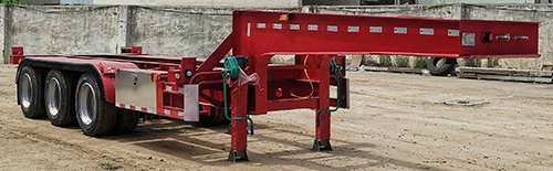 骏威事业达牌10米35吨3轴集装箱运输半挂车(BFL9402TJZE)