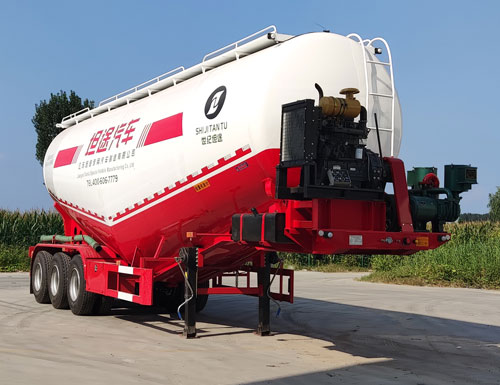 世纪坦途牌10.9米32.1吨3轴低密度粉粒物料运输半挂车(STT9402GFL)