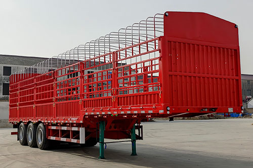 陆顺牌13米33.3吨3轴仓栅式运输半挂车(LSP9400CCYE)