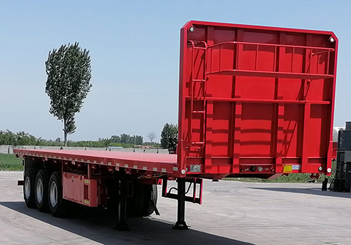 骏恒通达牌11米34.8吨3轴平板运输半挂车(XJC9401TPB)