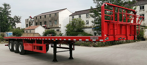 日月鑫牌13米33吨3轴平板运输半挂车(MYG9402TPB)