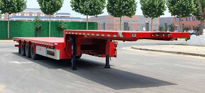弘亚牌13.8米33.5吨3轴低平板半挂车(GNT9400TDP)