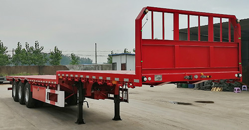淮光牌13米34.4吨3轴平板运输半挂车(AGK9400TPBE)