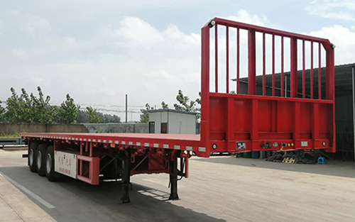 犇利牌13米33.9吨3轴平板运输半挂车(WML9400TPB)