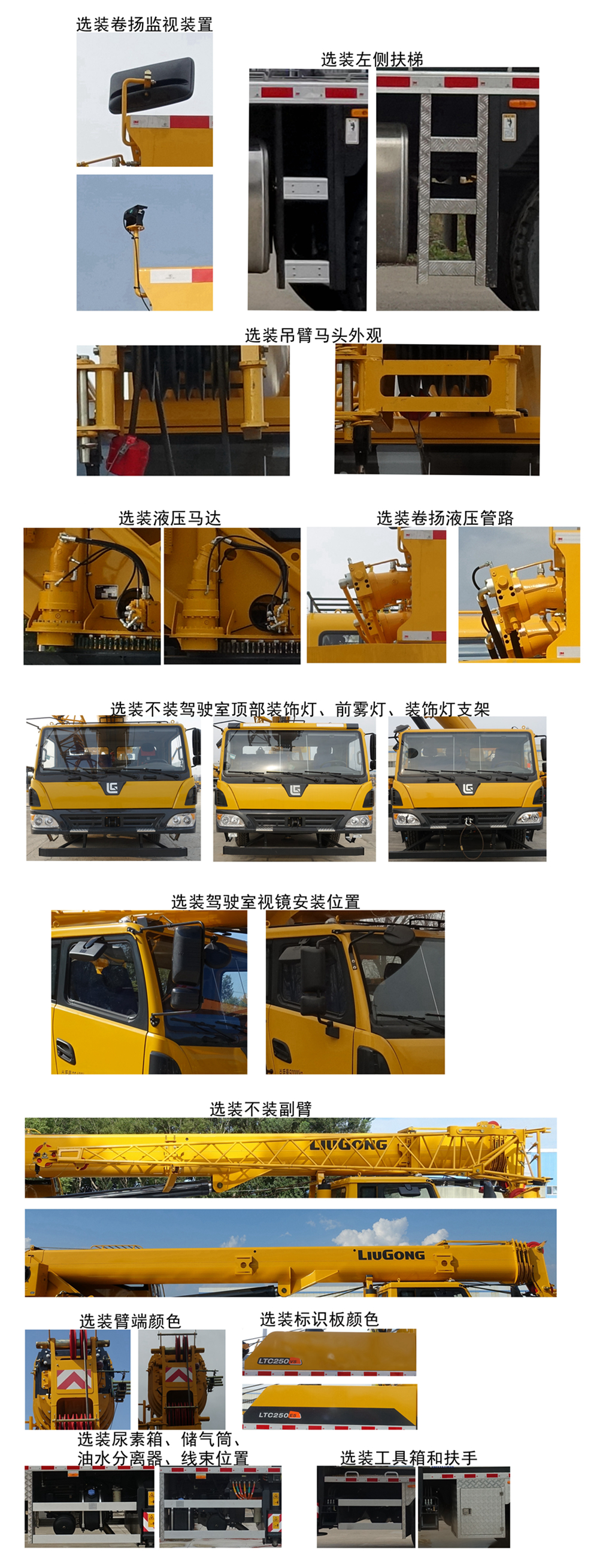 柳工牌CLG5326JQZ25汽车起重机公告图片