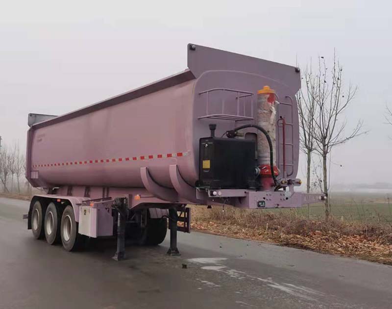 亚中车辆牌10米31.5吨3轴中密度粉粒物料运输半挂车(WPZ9401GFL)