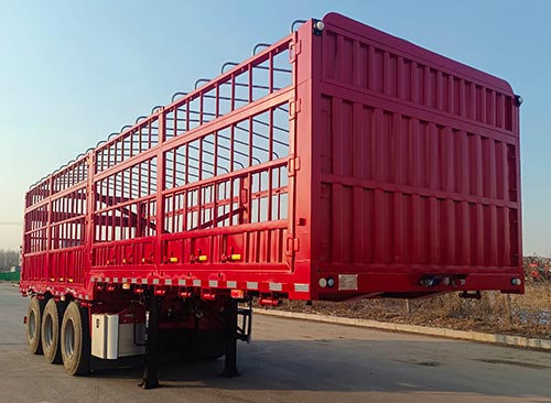 凯达宏业牌9.5米35吨3轴仓栅式运输半挂车(WKD9402CCYE)