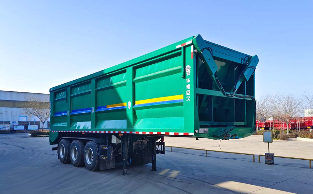 华豫巨久牌9.5米31.6吨3轴散装粮食运输半挂车(YJJ9400ZLS)