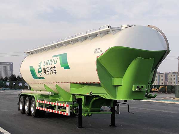 凌宇牌13.6米28.7吨3轴低密度粉粒物料运输半挂车(CLY9409GFLD)