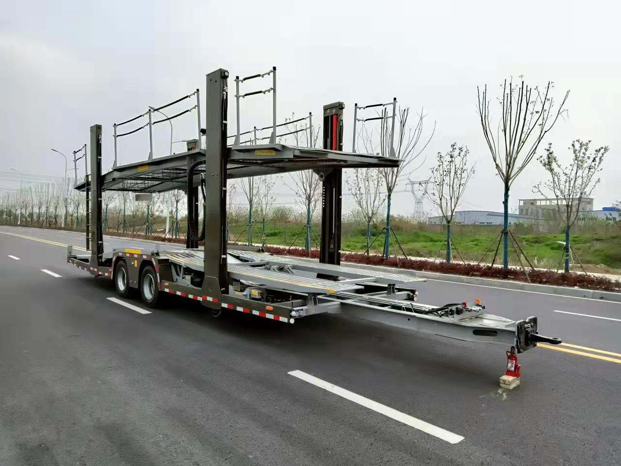 恒信致远牌12米9.8吨2轴中置轴车辆运输挂车(CHX9162TCL)