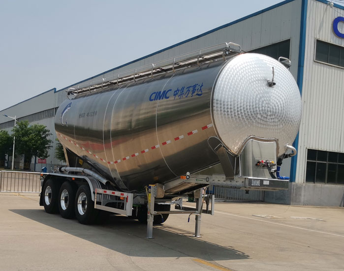 万事达牌9米35.4吨3轴铝合金中密度粉粒物料运输半挂车(SDW9400GFLT40LT)