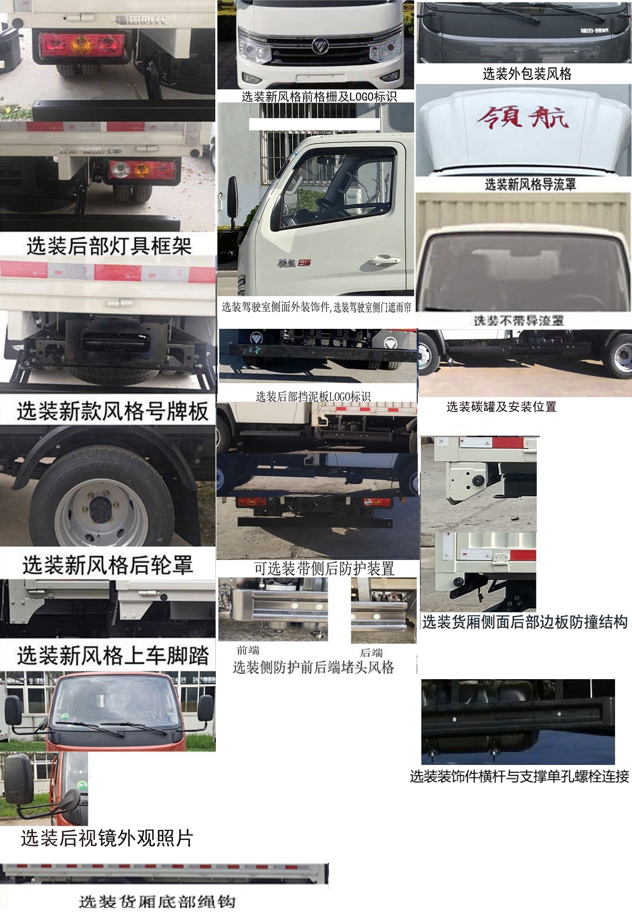 福田牌BJ5035CCY4AV6-26倉柵式運(yùn)輸車公告圖片