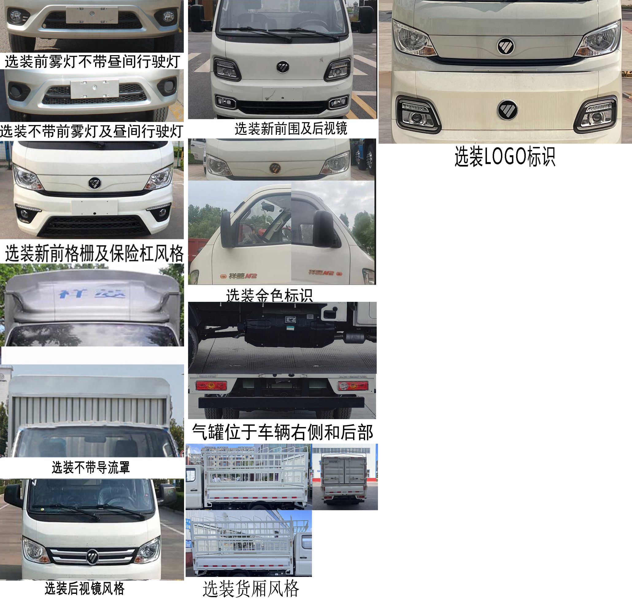 福田牌BJ5032CCY5AC6-17倉柵式運(yùn)輸車公告圖片