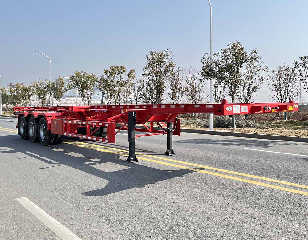 中振汉江牌12.4米34.8吨3轴集装箱运输半挂车(HJZ9400TJZ)