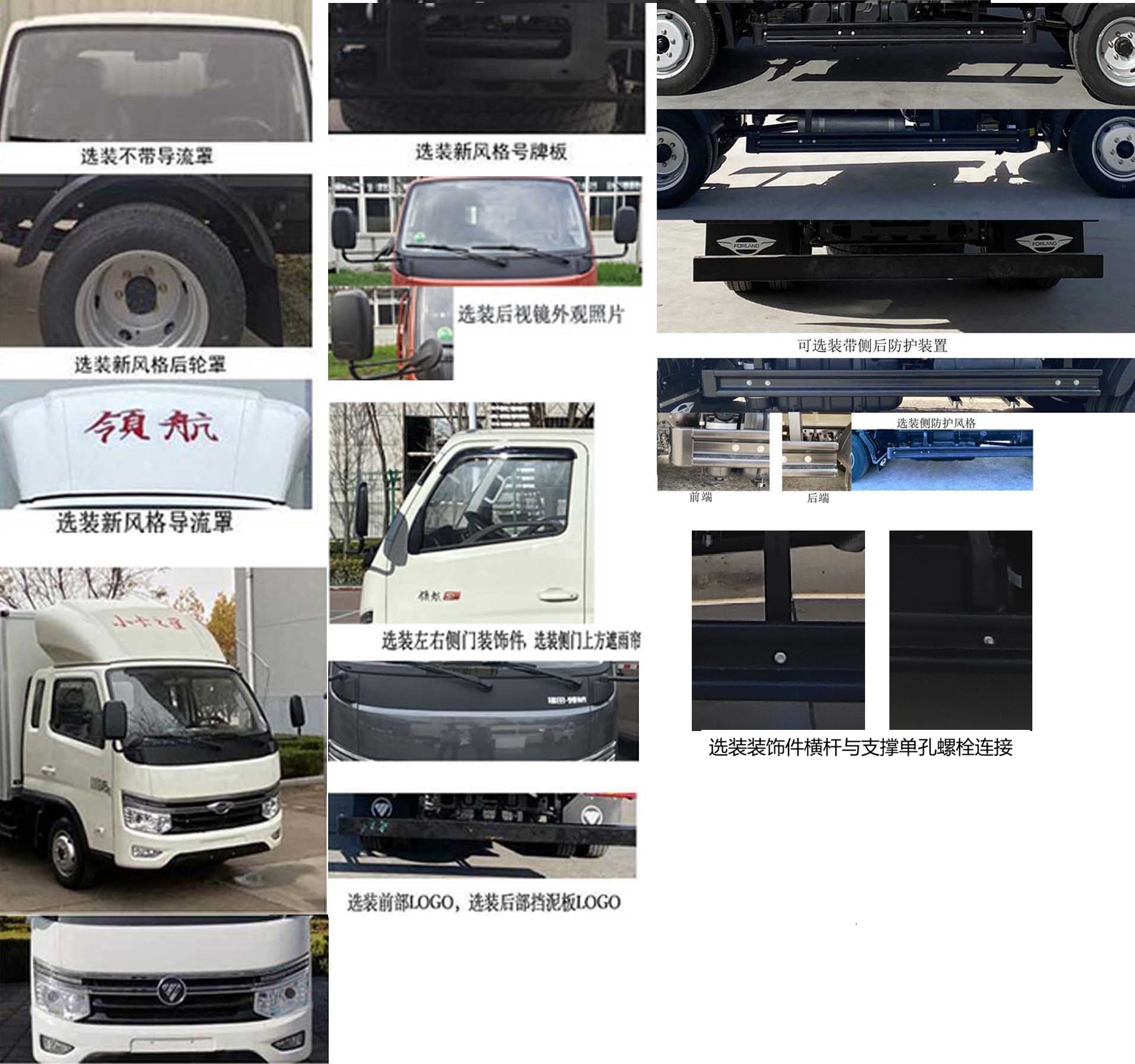 福田牌BJ5035XXY3JV6-28厢式运输车公告图片