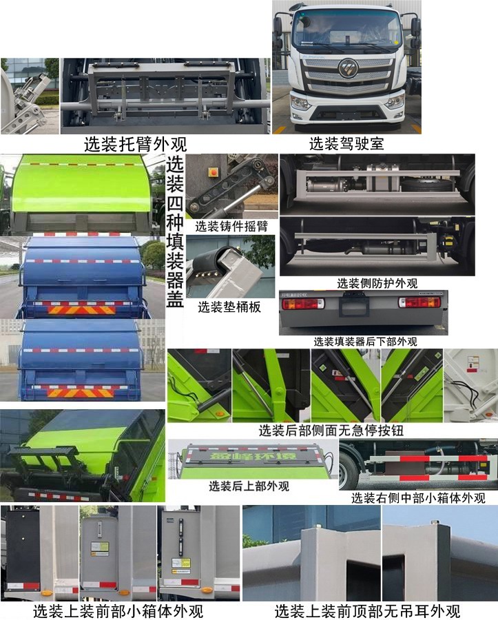 中联牌ZBH5180ZYSBJY6压缩式垃圾车公告图片