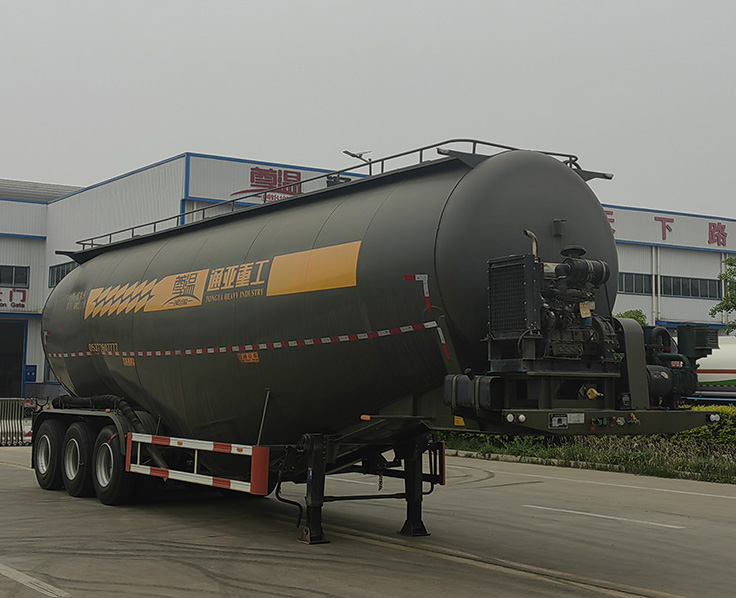 通華牌12.1米29.4吨3轴低密度粉粒物料运输半挂车(WTY9400GFLS60)