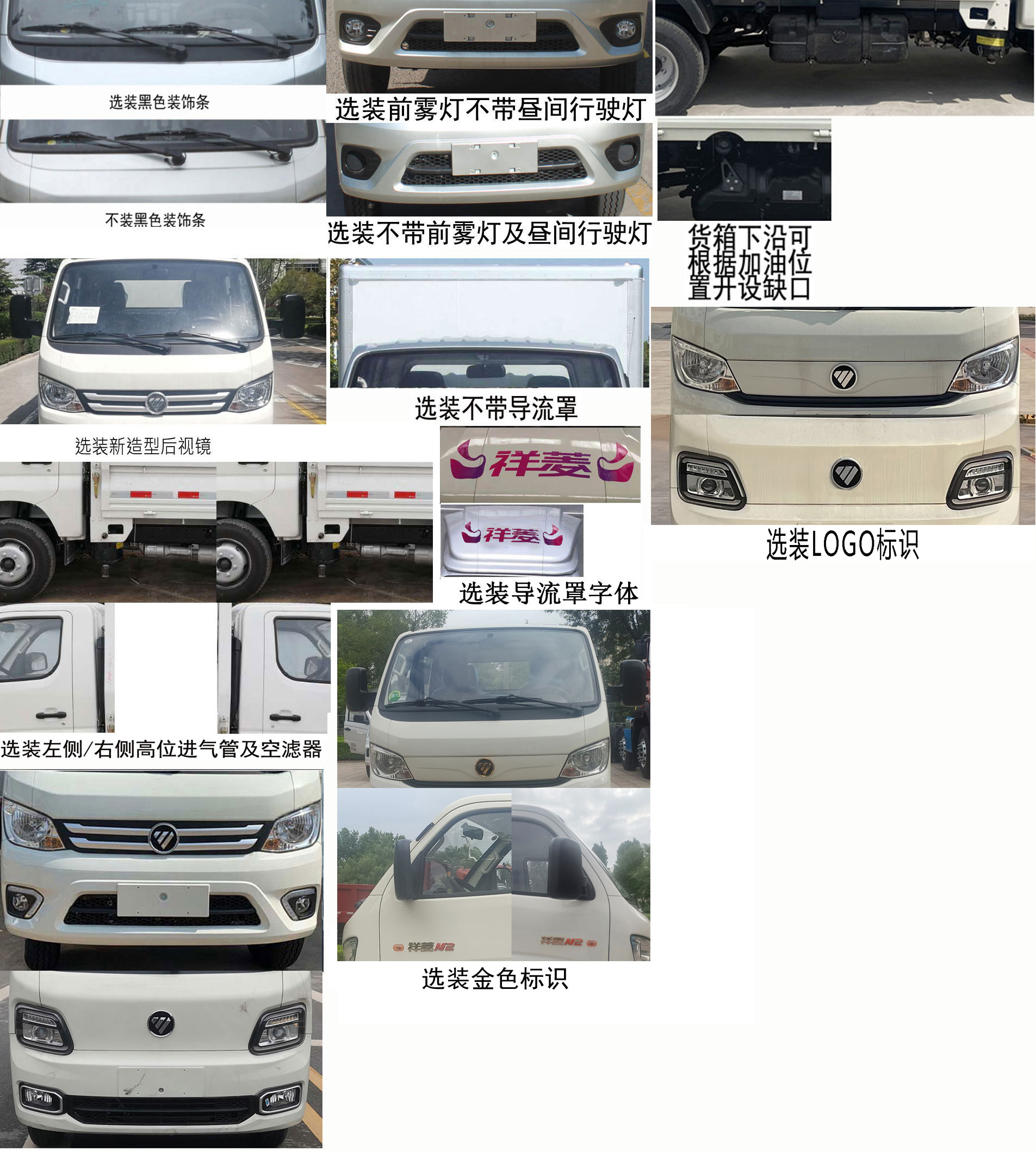 福田牌BJ5032CCY5JV6-19倉柵式運輸車公告圖片