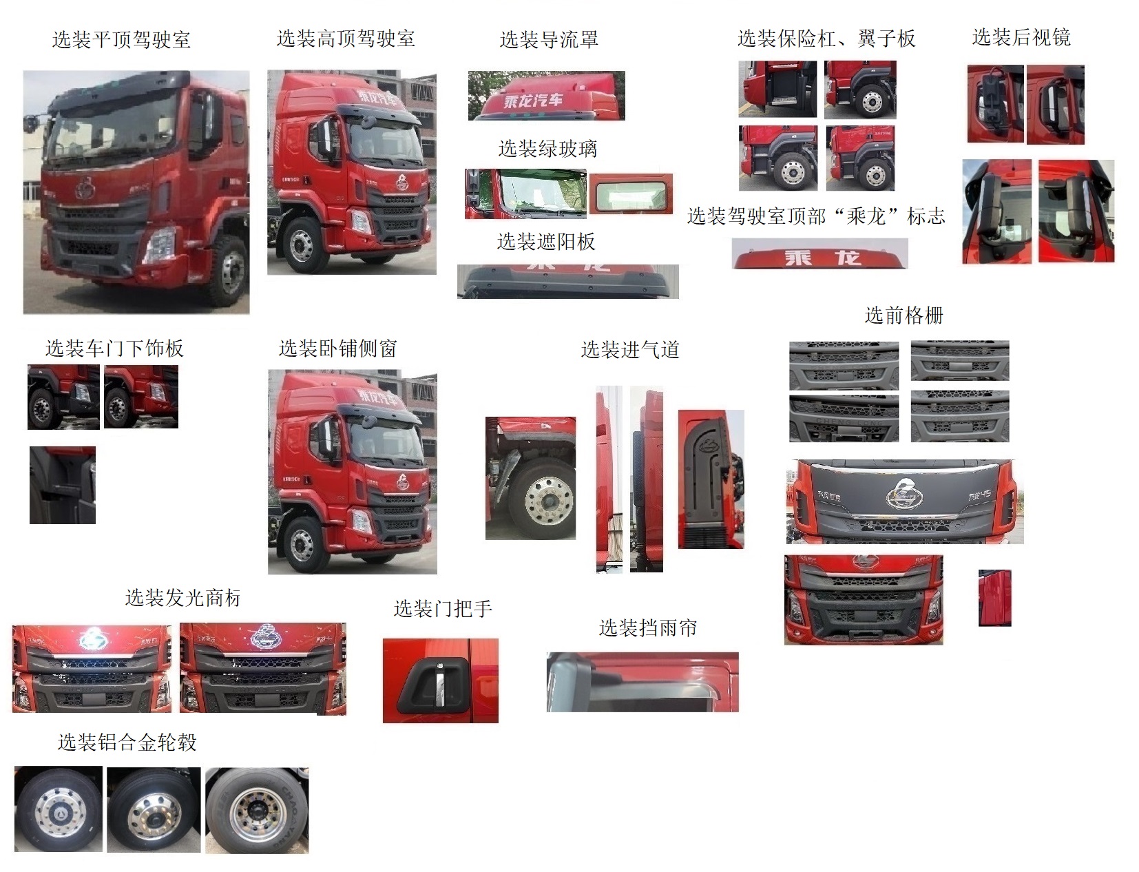 乘龍牌LZ5180ZKXH5AM1車(chē)廂可卸式汽車(chē)公告圖片