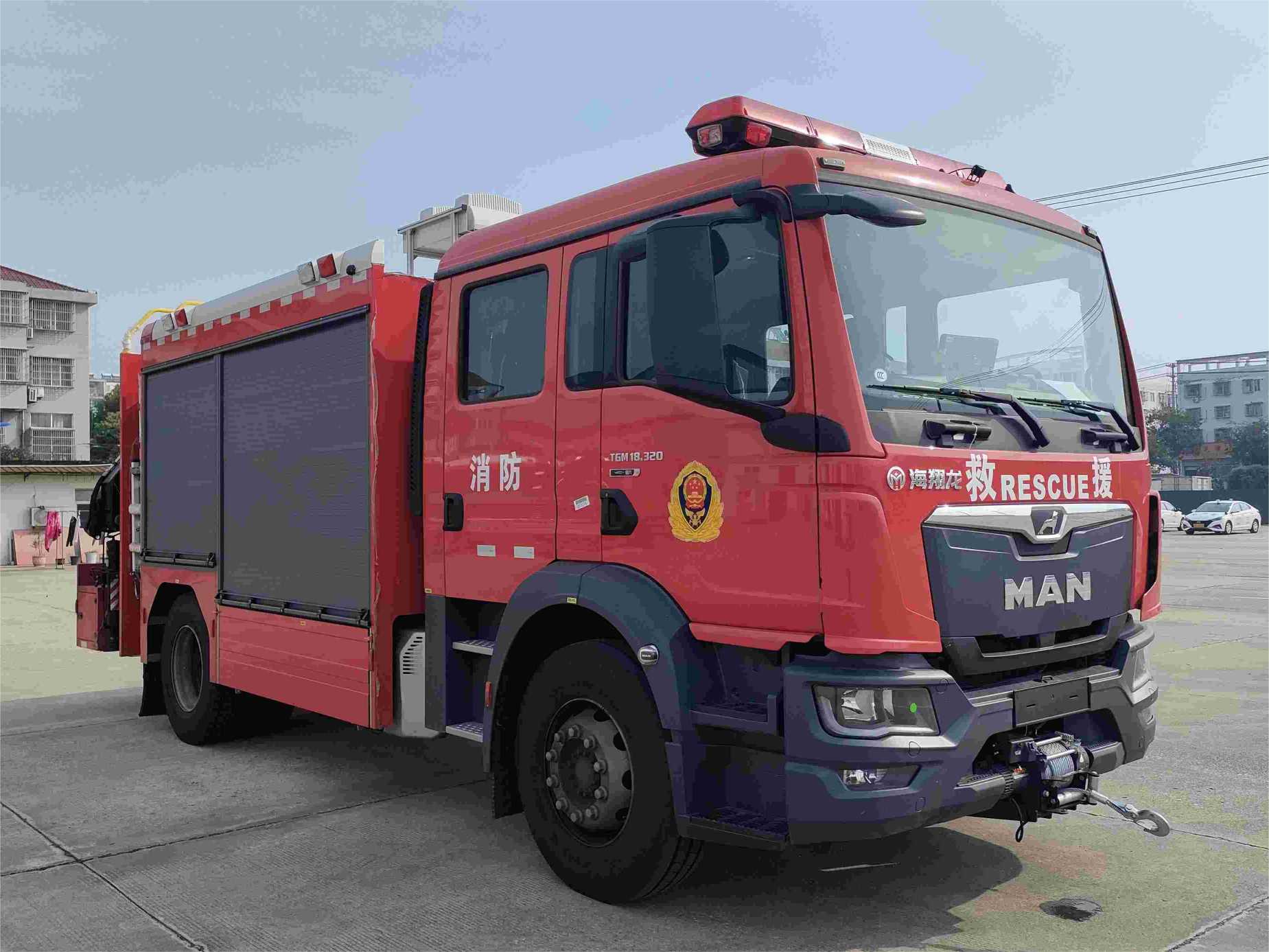 海翔龙牌AXF5121TXFJY100/M抢险救援消防车公告图片