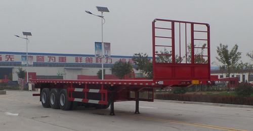 鲁旭达牌13米34.2吨3轴平板运输半挂车(LZC9401TPB)