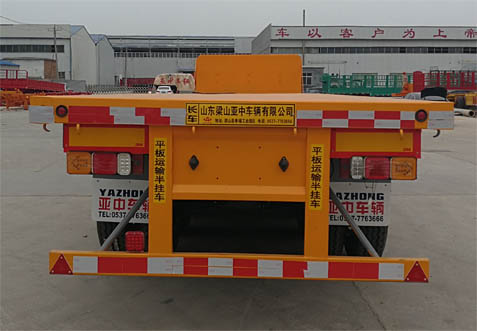 亚中车辆牌WPZ9405TPB平板运输半挂车公告图片