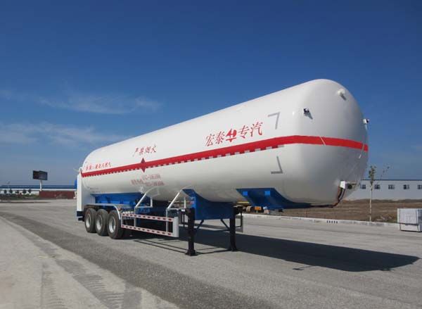 正康宏泰牌13米24.8吨3轴低温液体运输半挂车(HHT9402GDY)