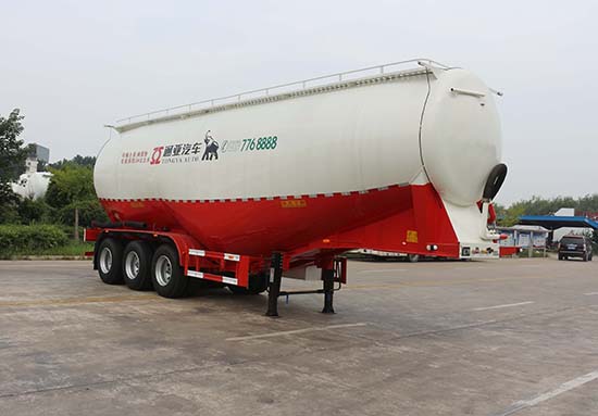 通亚达牌11.3米30.6吨3轴低密度粉粒物料运输半挂车(CTY9401GFLDB55)