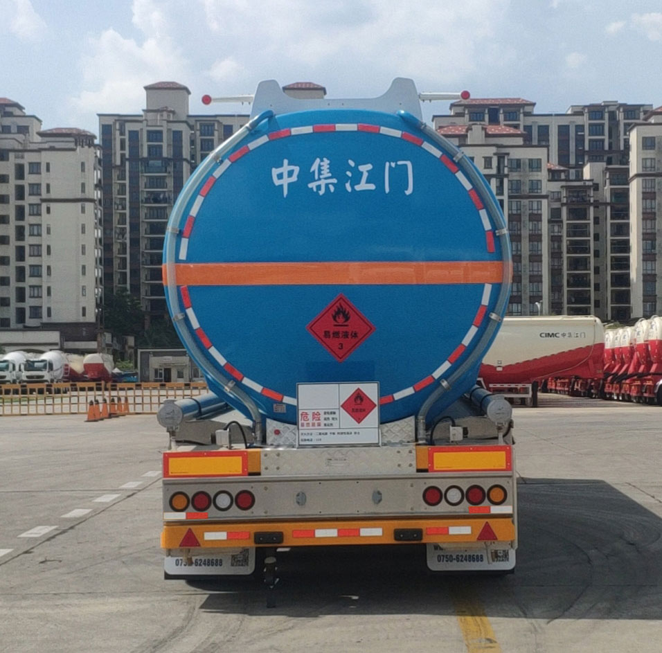 中集牌ZJV9408GRYJM铝合金易燃液体罐式运输半挂车公告图片
