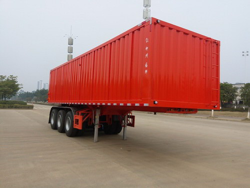 福狮牌9.8米32吨3轴厢式运输半挂车(LFS9403XXY)