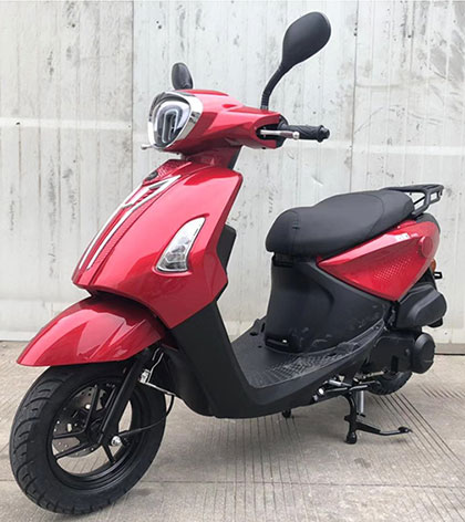 QD125T-5J 启达牌124CC汽油前盘式后鼓式两轮摩托车图片