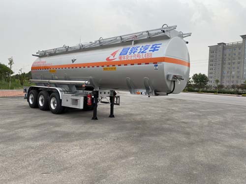 昌骅牌10.2米34吨3轴腐蚀性物品罐式运输半挂车(HCH9406GFW26)