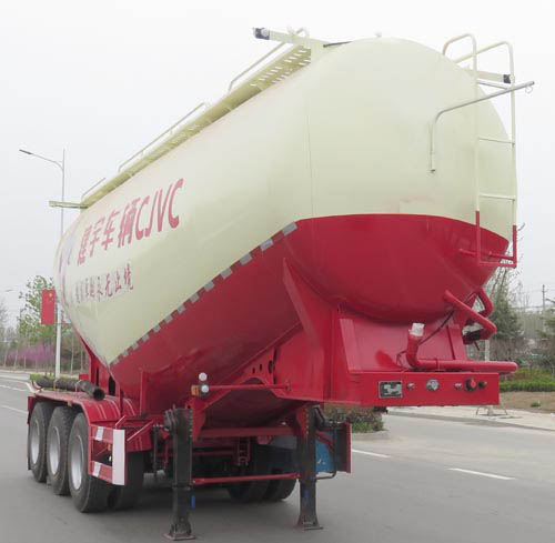 建宇牌8.4米34.3吨3轴中密度粉粒物料运输半挂车(YFZ9400GFL35A)