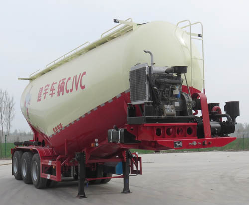 建宇牌9.6米33.2吨3轴中密度粉粒物料运输半挂车(YFZ9400GFL38B)
