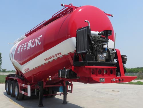 建宇牌9.8米32.7吨3轴中密度粉粒物料运输半挂车(YFZ9400GFL41B)