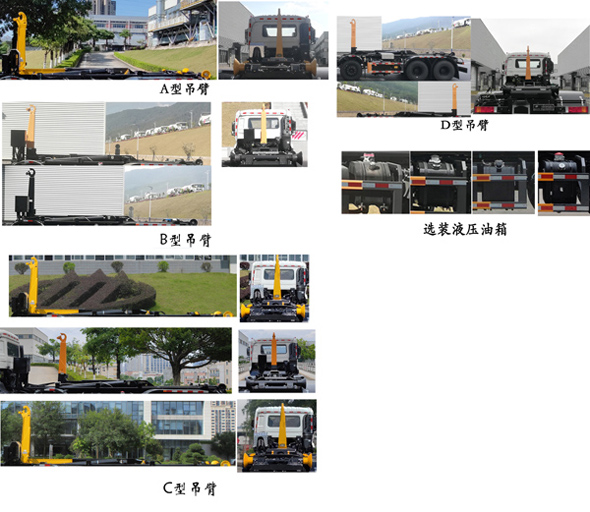 福龙马牌FLM5310ZXXDF6车厢可卸式垃圾车公告图片