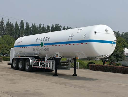 宏图牌12.3米27.7吨3轴低温液体运输半挂车(HT9403GDY3)