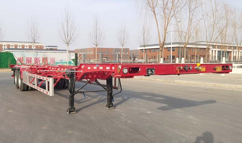 达尼奥牌13米31.4吨2轴集装箱运输半挂车(WXL9352TJZ)