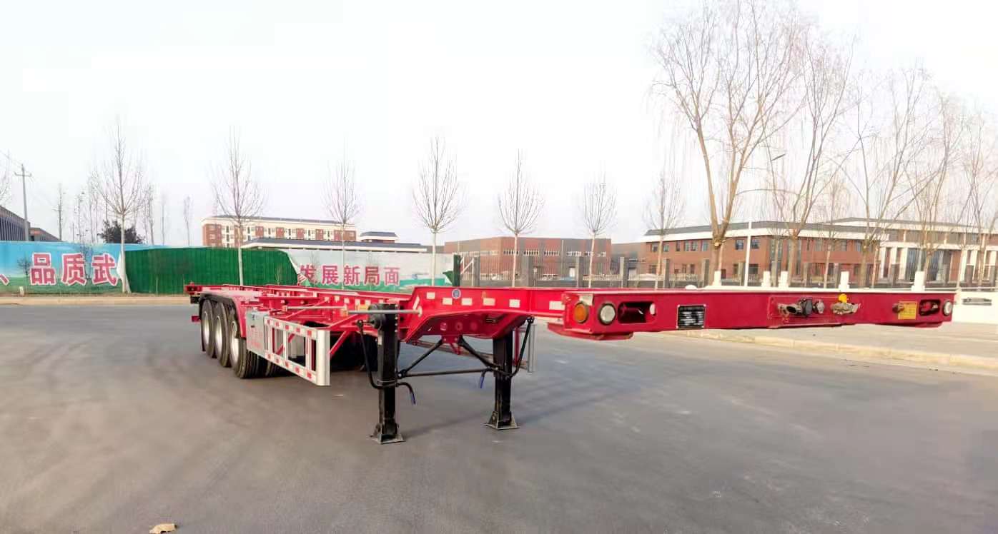 达尼奥牌13米35.3吨3轴集装箱运输半挂车(WXL9403TJZ)