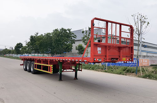 新科牌13米34.3吨3轴平板运输半挂车(LXK9400TPB)