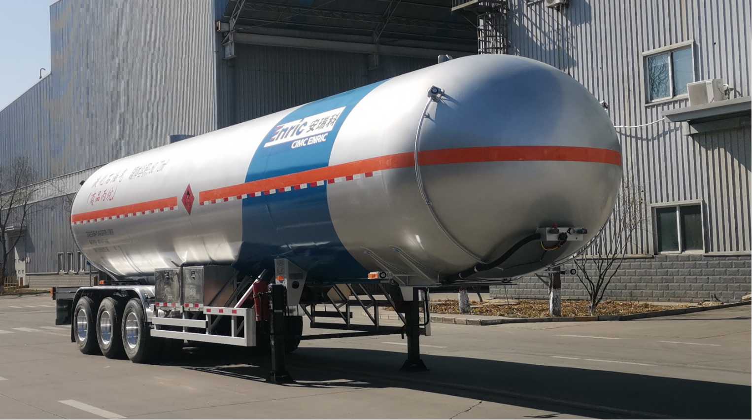 安瑞科牌13.4米25.5吨3轴液化气体运输半挂车(HGJ9402GYQ7)